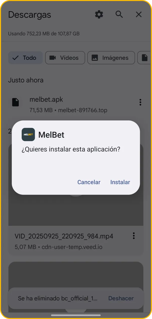Tu diversión comienza al confirmar en Melbet.