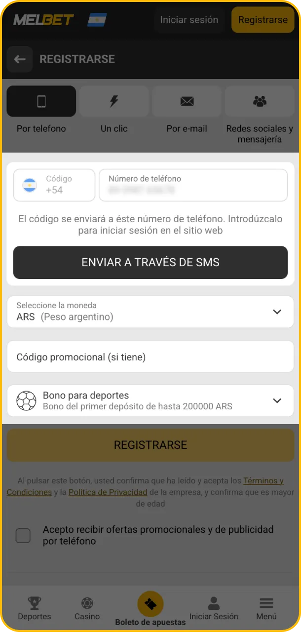 Completa detalles y accede a Melbet.