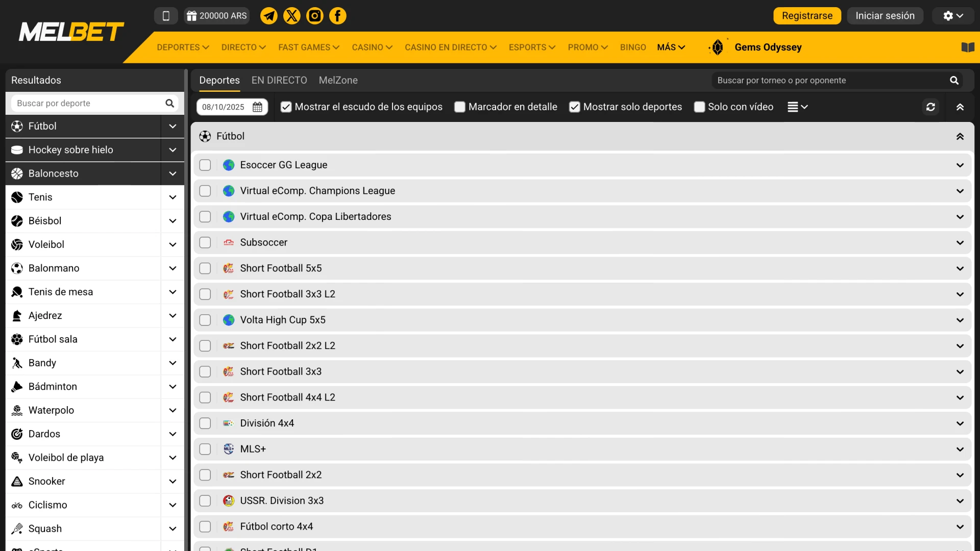 Consulta resultados actualizados y gana con Melbet.