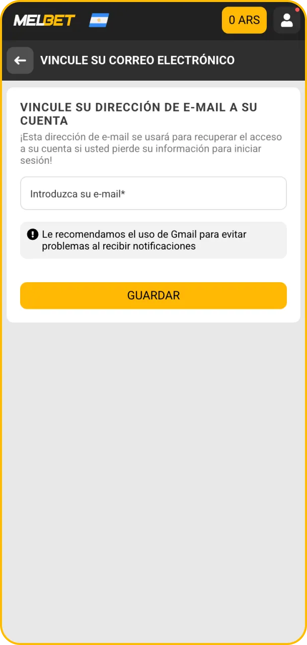 Activa tu cuenta confirmando correo en Melbet.
